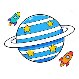星际火箭行星图