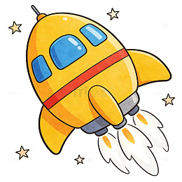 星际黄色火箭飞