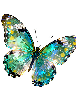 色彩斑斓的蝴蝶特写图片