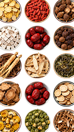 多种中药材展示图图片