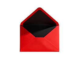 红色信封打开状态特写