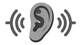 耳朵图标与声波图案图片