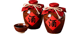 两罐传统酒瓶配小碗图片