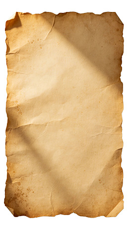 泛黄褶皱旧纸张图片