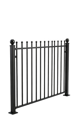 黑色金属栅栏设计图片