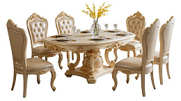 欧式古典风格餐桌椅组合