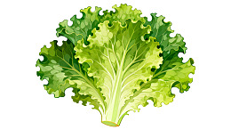 新鲜生菜叶片特写图片