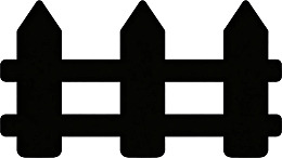 黑色栅栏图标简洁设计