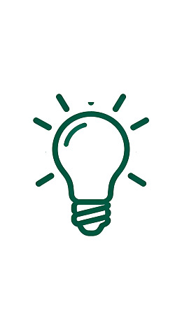 绿色线条灯泡图标图片