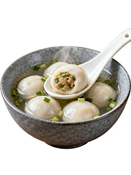 一碗热腾腾的汤圆图片