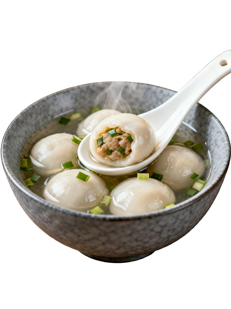 一碗热腾腾的汤圆图片