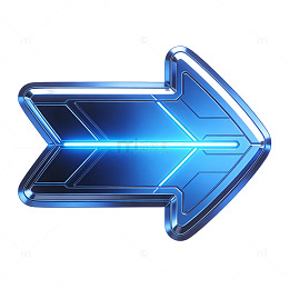 金属蓝双向箭头