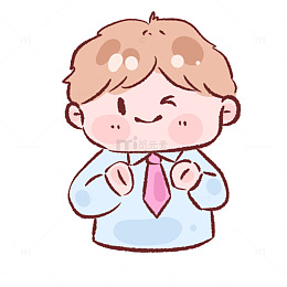 卡通可爱小男孩插画