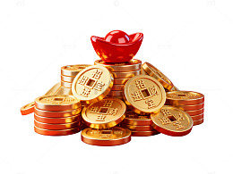 金色元宝招财进宝