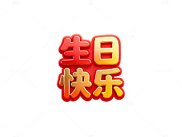生日快乐艺术字