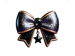 黑金闪耀蝴蝶结