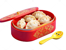 中式饺子礼盒设计