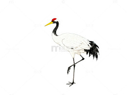 水墨丹青仙鹤图