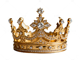 金色皇冠镶嵌钻石