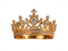 金色皇冠镶嵌图案