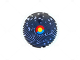 指纹纹理圆形图案