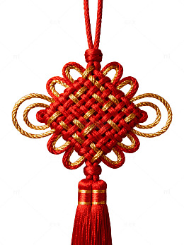 红金中国结挂饰