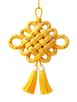 金色祥云结挂饰