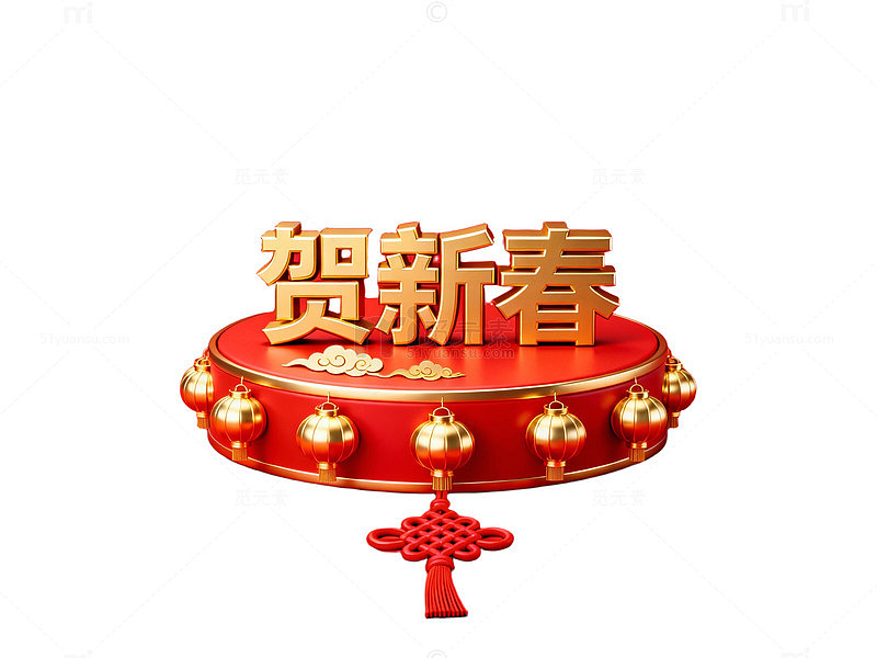 新春贺岁红色背景