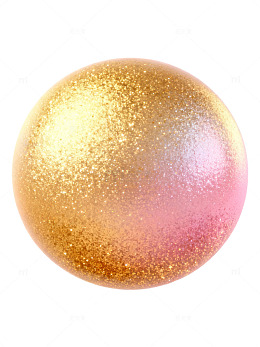 金色渐变闪光球