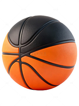 橙黑篮球特写
