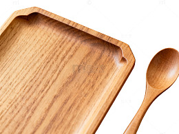 木质餐具静物图