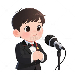 主持播音免抠元素