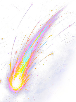 彩绘流星艺术效果背景图