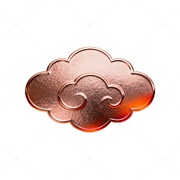 云纹金属装饰艺术品