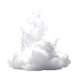 云雾缭绕抽象艺术画作