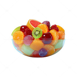 缤纷水果沙拉塑料模型