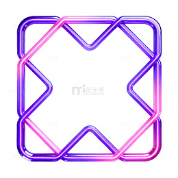 霓虹灯框创意装饰图案设计