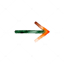 水彩箭头创意艺术