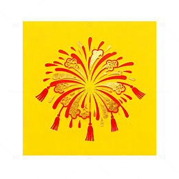 绚丽烟花节庆图案设计素材