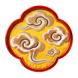 传统云纹装饰图案艺术品