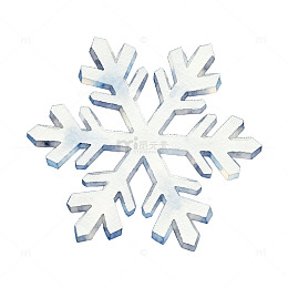 冰雪风格雪花图案装饰元素