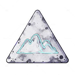 抽象山水标志设计素材