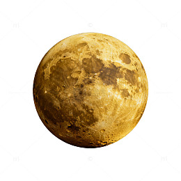 星空月亮艺术插画