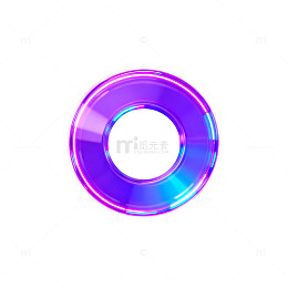 霓虹光环视觉效果设计元素