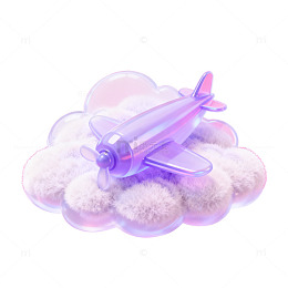 梦幻飞船云朵场景