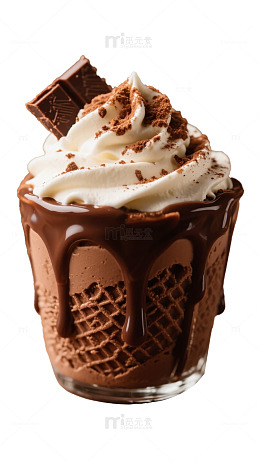 巧克力奶昔饮品美食摄影