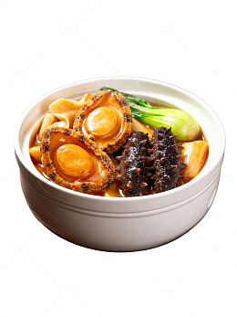 鲍鱼海参煲美食摄影
