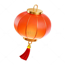 红色中国灯笼装饰元素