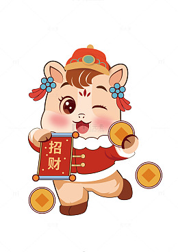 马年可爱卡通人物 2026年卡通马