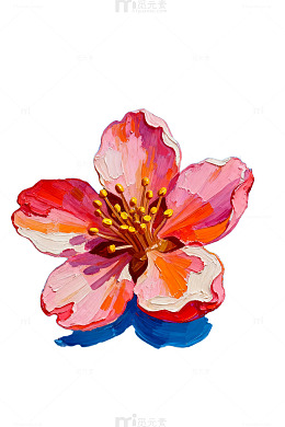 油画风格花朵装饰画